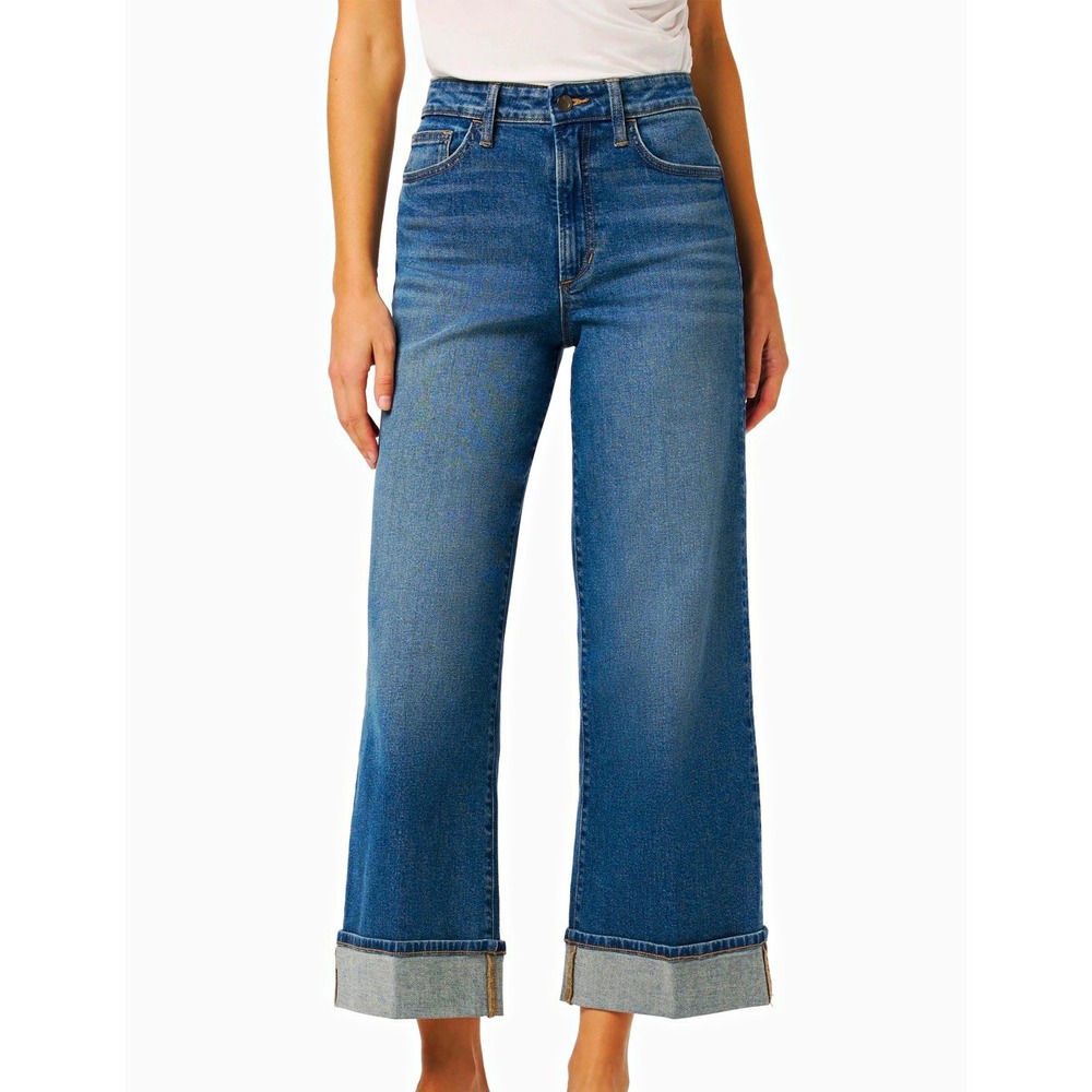 Joe's Jeans NWT Womens 28 Gertrude Cuffed High Rise Ankle Wide Leg Denim NWT